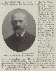 The late Honourable P H Le-Poer-Trench