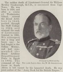 The late Lieutenant-General Sir W. H. Goodenough