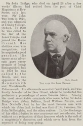 The late Sir John Bridge