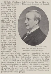 The late Sir John Woodburn, Lieutenant-Governor of Bengal