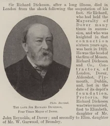 The late Sir Richard Dickeson, Four Times Mayor of Dover