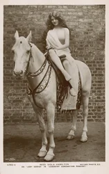Viola Hamilton as Lady Godiva in the Coventry Coronation Pageant