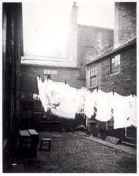 Washing Line in Eagle and Child Yard, Hunslet, Leeds, 13th May 1896