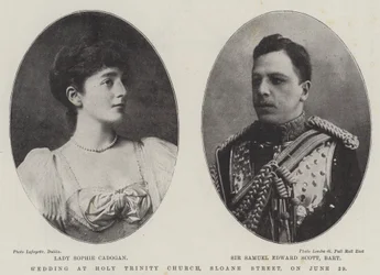 Wedding at Holy Trinity Church, Sloane Street, on 29 June