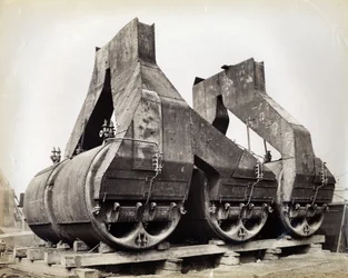 Yard no. 647, Baikal. Showing Some of the Boilers and Funnel Uptakes for the Ice Breaking Train Ferry Steamer Baikal