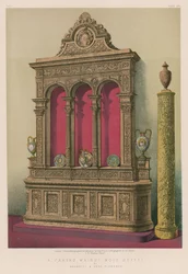 A Carved Walnut-Wood Buffet by Barbetti and Sons, Florence