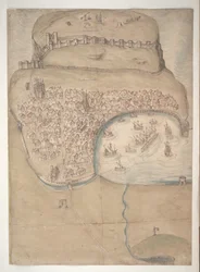 A Coloured Plan or Bird