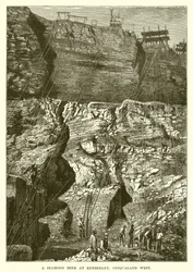 A Diamond Mine at Kimberley, Griqualand West