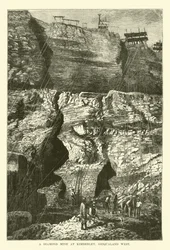 A Diamond Mine at Kimberley, Griqualand West