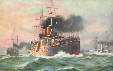 A Japanese warship