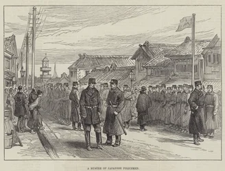 A Muster of Japanese Policemen