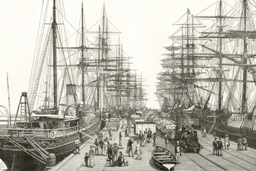 A Railway Pier in Melbourne, from 