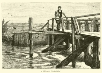 A Weir, with Fixed Bridge