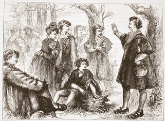 A Wittemberg Student Preaching in Lime-Tree Meadow