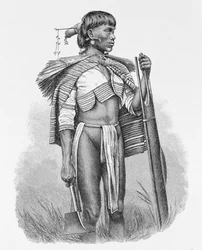 A calinga of Luzon in the Philippines, from 