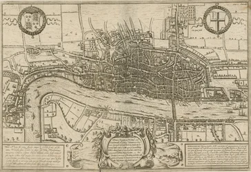 A plan of London, Westminster and Southwark as they were surveyed during the reign of Queen Elizabeth