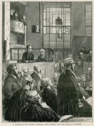 A Sketch at the Central Criminal Court During the Late Trial of O