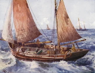 A trawler at sea