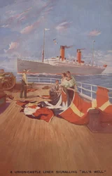 A Union Castle Liner Signalling All