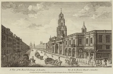 A View of the Royal Exchange at London