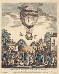 A View of the Balloon of Mr. Sadler