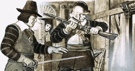 A Warning from the Maid Sent King Charles II Hurrying to His Secret Hiding Place