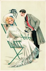A well-dressed couple