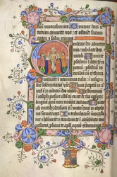 Marriage of David and Michal, from the Bedford Psalter and Hours