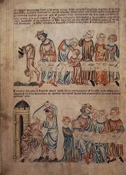 Salome dancing before Herod and the death of John the Baptist, from the 