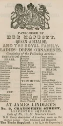 Advert for James Lindley