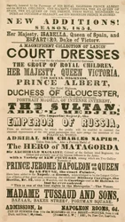 Advert for Madame Tussauds