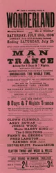 Advert for Wonderland, Whitechapel Road, London