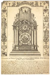 Advertisement for Christopher Pinchbeck Astronomical and Musical Clocks