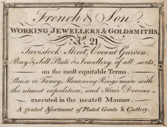 Advertisement for French & Son