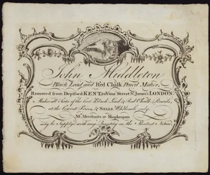 Advertisement for John Middleton