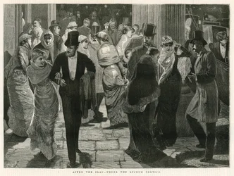 After the Play - Under the Lyceum Portico