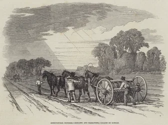 Agricultural Pictures, Drilling and Harrowing