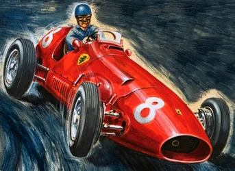 Alberto Ascari Driving a Maserati