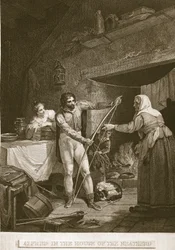 Alfred in the House of the Neatherd, Illustration from David Hume
