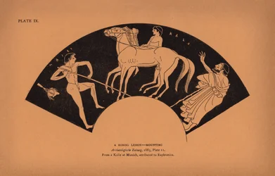 Ancient Greek Education: A Riding Lesson, Mounting