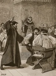 Andrew Melville Before the Scottish Privy Council, Illustration from Cassell