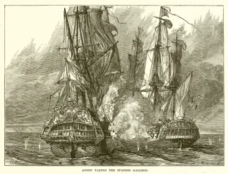 Anson Taking Spanish Galleon
