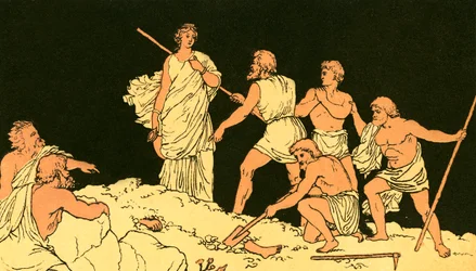 Antigone and the body of Polynices
