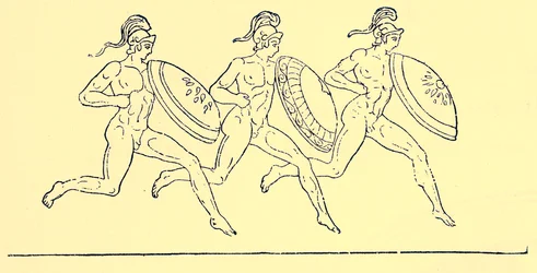 Armed Race, Illustration from History of Greece