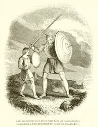 Arms and Costume of an Anglo-Saxon King and Armour-Bearer