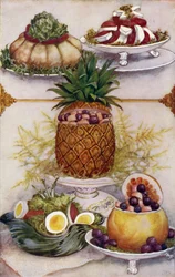 Arrangements for Serving Salads in Hollowed Out Fruits