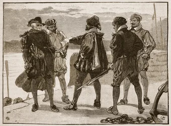 Arrest of Sir Walter Raleigh, Illustration from Cassell