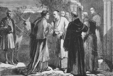 Arrival of Wolsey at the Abbey at Leicester