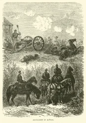 Artillery in action
