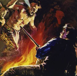 Audubon had several narrow escapes from Indians who tried to rob him